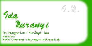 ida muranyi business card